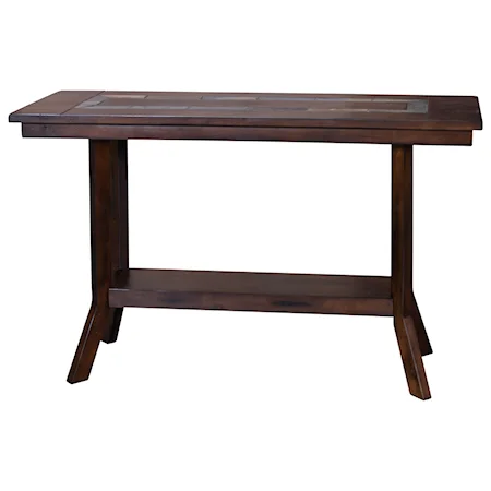 Sofa Table with Natural Slate Inlay